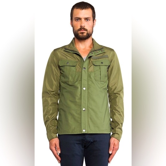 G-STAR RAW Filch Bonded Overshirt Sage M